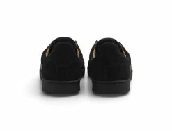 CM001 Chaussures Homme en Suède et Cuir Noir - Style et Confort -Side-Shore Soldes Magasin cm001 suede leather lo black black last resort ab 3