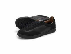CM001 Chaussures Homme en Suède et Cuir Noir - Style et Confort -Side-Shore Soldes Magasin cm001 suede leather lo black black last resort ab 4
