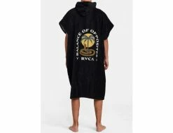 RVCA Cobra Poncho Garage Blue - Serviette de Plage Polyvalente pour l'Été -Side-Shore Soldes Magasin cobra poncho garage blue rvca 3