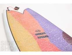 Planche de Surf DAB Fish - 5'9 x 21 1/8" x 2 9/16" - 37.6 L - Futures - Twin -Side-Shore Soldes Magasin dab fish india 59 x 21 18 x 2 916 376 l futures twin indio 5