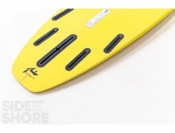 Egg Not - Mid - 7'4" X 21.50" X 2.78" - 49 L - Single US Box + Quad - Jaune -Side-Shore Soldes Magasin egg not mid 74 x 2150 x 278 49 l single us box quad al merrick 18