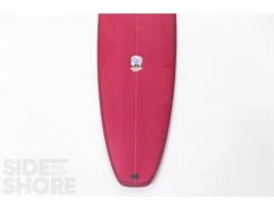 Egg Not - Mid - 7'4" X 21.50" X 2.78" - 49 L - Single US Box + Quad - Red -Side-Shore Soldes Magasin egg not mid 74 x 2150 x 278 49 l single us box quad red rusty surfboards 13