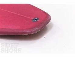 Egg Not - Mid - 7'4" X 21.50" X 2.78" - 49 L - Single US Box + Quad - Red -Side-Shore Soldes Magasin egg not mid 74 x 2150 x 278 49 l single us box quad red rusty surfboards 18