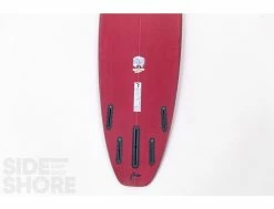 Egg Not - Mid - 7'4" X 21.50" X 2.78" - 49 L - Single US Box + Quad - Red -Side-Shore Soldes Magasin egg not mid 74 x 2150 x 278 49 l single us box quad red rusty surfboards 19