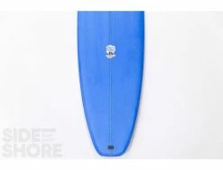Egg Not - Mid - 7'6" X 21.75" X 2.80" - 51 L - Single US Box + Quad - Blue -Side-Shore Soldes Magasin egg not mid 76 x 2175 x 280 51 l single us box quad red rusty surfboards 11