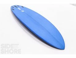 Egg Not - Mid - 7'6" X 21.75" X 2.80" - 51 L - Single US Box + Quad - Blue -Side-Shore Soldes Magasin egg not mid 76 x 2175 x 280 51 l single us box quad red rusty surfboards 18