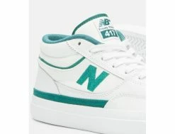 Franky V. 417 White Vintage Teal - Chaussures Homme Vintage - Style Rétro et Confortable -Side-Shore Soldes Magasin franky v 417 white vintage teal new balance numeric 2