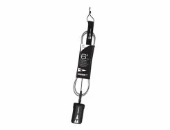 Leash Surf Noir 6' pour SUP et Sports Nautiques | Confort et Sécurité -Side-Shore Soldes Magasin leash surf black 6 sic 1