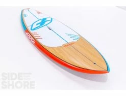 F-One Madeiro 7'3" Planche Paddle Bambou & Carbone - SUP Occasion -Side-Shore Soldes Magasin madeiro 73 fone 3
