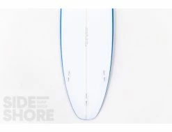 Mid One - 7'6 X 21 1/2" X 2 7/8" - 53 L - Thruster - FCS II -Side-Shore Soldes Magasin mid one blue 76 x 21 12 x 2 78 53 l thruster fcs ii blanks 12