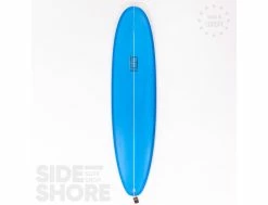 Mid One - 7'6 X 21 1/2" X 2 7/8" - 53 L - Thruster - FCS II -Side-Shore Soldes Magasin mid one blue 76 x 21 12 x 2 78 53 l thruster fcs ii blanks 18