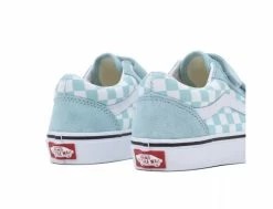 Chaussures Vans Old Skool V Colortheory Checkerboard Canal Bleu pour Enfants -Side-Shore Soldes Magasin old skool v colortheory checkerboard canal blue vans 9