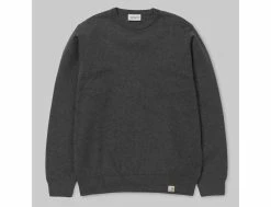 Carhartt Playoff Sweater Black Heather -Side-Shore Soldes Magasin playoff sweater black heather carhartt 2