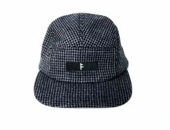 Casquette Volley Réaction Noir Houndstooth - Accessoire de Mode Élégant