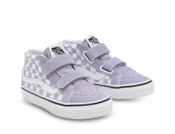 Chaussures Bébé Vans Sk8-Mid Reissue Toddler Languid Lavender - Confort et Style -Side-Shore Soldes Magasin sk8 mid reissue toddler languid lavender vans 4