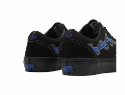 Vans Skate Old Skool Breana Geering Bleu Noir - Chaussures Femme -Side-Shore Soldes Magasin skate old skool breana geering blue black vans 3