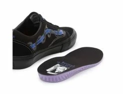 Vans Skate Old Skool Breana Geering Bleu Noir - Chaussures Femme -Side-Shore Soldes Magasin skate old skool breana geering blue black vans 4