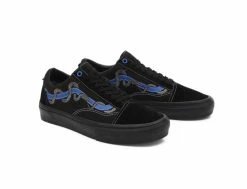 Vans Skate Old Skool Breana Geering Bleu Noir - Chaussures Femme -Side-Shore Soldes Magasin skate old skool breana geering blue black vans 5