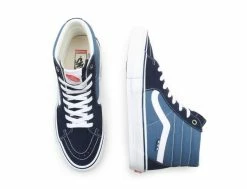 Chaussures Vans Skate Sk8-Hi Navy White pour Homme | Confort et Style Urbain -Side-Shore Soldes Magasin skate sk8 hi navy white vans 6