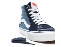 Chaussures Vans Skate Sk8-Hi Navy White pour Homme | Confort et Style Urbain -Side-Shore Soldes Magasin skate sk8 hi navy white vans 9