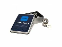 Super Ceramic 1 Abec7 White Set Mosaic - Roulements de Skateboard Haut de Gamme