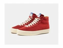 VM001 Bottes Suédé Hautes Femme Rouge et Blanc - Les Bons Plans -Side-Shore Soldes Magasin vm001 suede hi old red white last resort ab 3