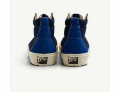 Chaussures Suède VM003 Hi Duo Bleu Blanc - Confort et Style pour Femmes -Side-Shore Soldes Magasin vm003 suede hi duo blue white last resort ab 4