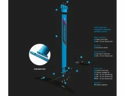 F-One Wind Foil - LEVO - 900 Carbon | Foil de Vent pour Windsurf et Sports Nautiques -Side-Shore Soldes Magasin wind foil levo 900 carbon fone 3