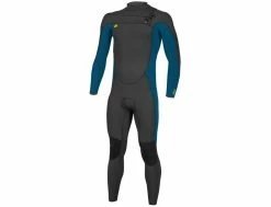 Youth Ninja 4/3 Front Zip - Black / Ultrablue -Side-Shore Soldes Magasin youth ninja 43 front zip black ultrablue oneill 2
