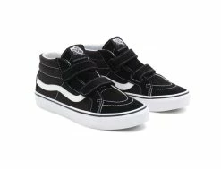Vans Youth Sk8-Mid Reissue Noir Blanc Véritable - Chaussures pour Enfants -Side-Shore Soldes Magasin youth sk8 mid reissue black true white vans 3